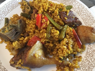 Paella de pato