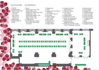 Plano de los expositores de la Experiencia Verema Madrid 2017