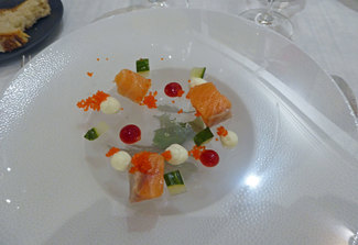 Aperitivo : Salmón a la brasa