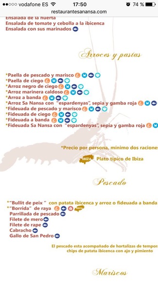 Restaurante Sa Nansa en Ibiza/Eivissa