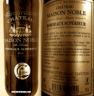 Château Maison Noblé -Bordeaux Superieur- 2013