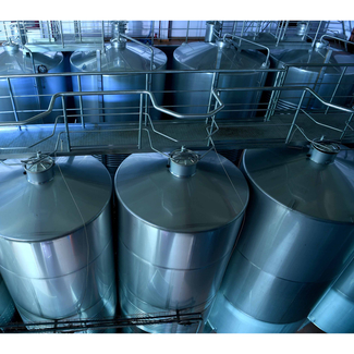 Depósitos acero Adegas Moure Abadía da Cova