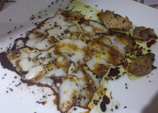 Brutal carpaccio de vieiras