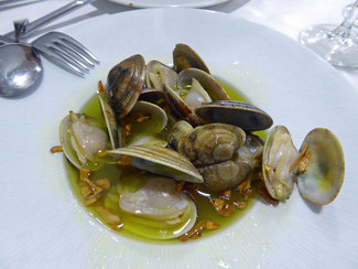 Almejas finas a la sartén 