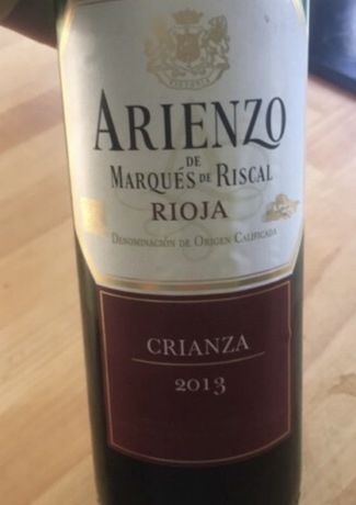 Arienzo de Riscal Crianza 2013