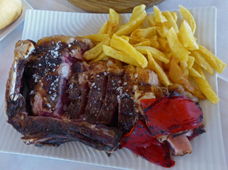 Chuletón de buey de raza pinta de 1,450 Kg con una maduración de 7 semanas