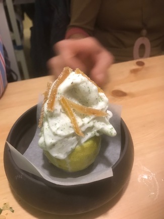 El postre de limón.