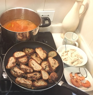 Preparativos del ceviche