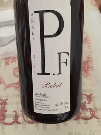 P.F bobal 2015 (D.O. Manchuela) 2015