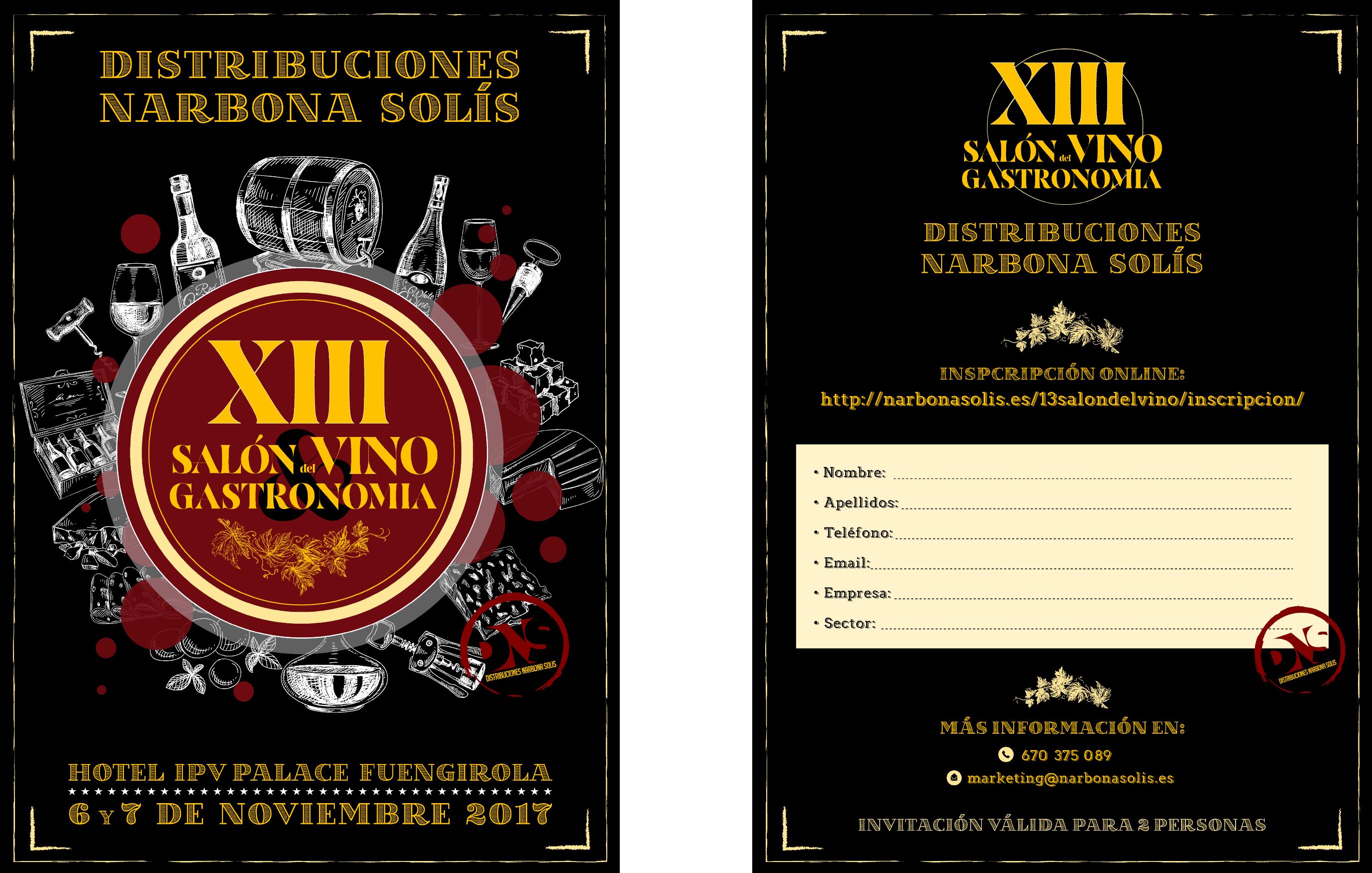 XIII Salón de Vino y Gastronomía Narbona y Solís 2017.
