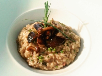 Arroz cremoso de setas