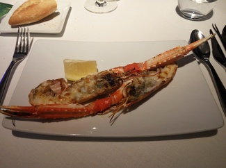 Cigala salvaje a la plancha