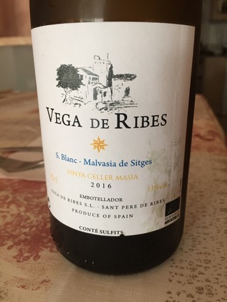 Vega de ribes s blanc-malvasia de sitges 2016 (D.O. Penedès) 2016