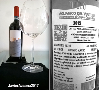 Titolo 2015 (Aglianico del Vulture DOC) 2015