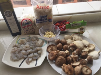 Preparativos del risotto