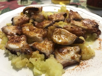 Pulpo a la galleta.
