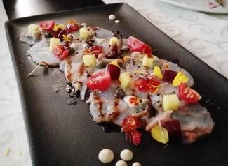 Carpacho de langostinos