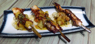 Anticucho de pulpo
