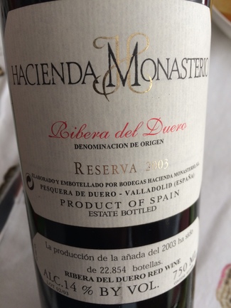 Hacienda Monasterio Reserva 2003
