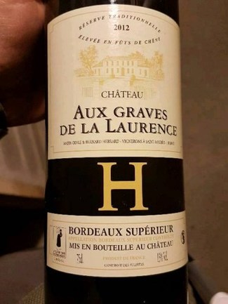 Chateau Aux Graves de la Laurence 2012 (Burdeos) 2012