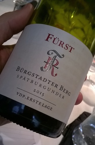 Fürst Bürgstadter Berg -Spatburgunder trocken- VDP.Erste Lage 2015 (Franken) 2015
