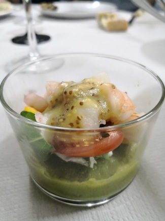 Ensalada de langostinos