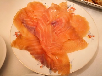 El salmón ahumado