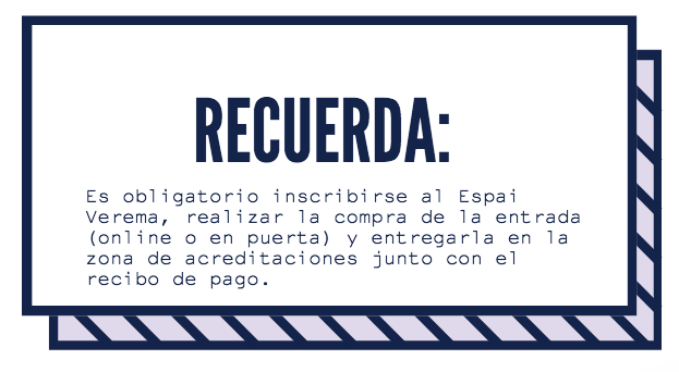 Inscripción Espai Verema