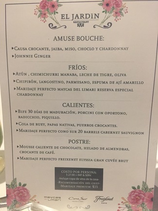 El menú de 5 pasos