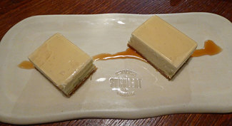 Postre : Tarta de queso Brie a la vainilla de Tahiti