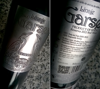 Linaje Garsea Reserva 2012