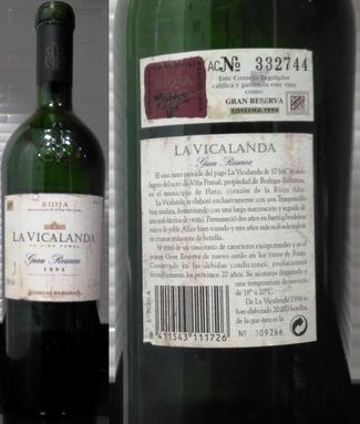 La Vicalanda Gran Reserva 1994
