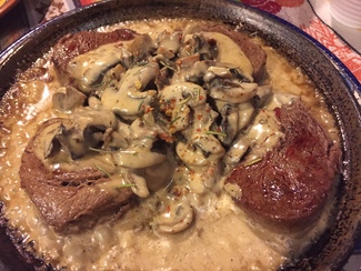 Solomillo con setas