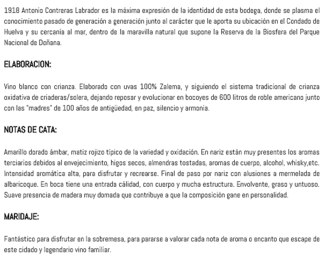 1918 es un recuerdo familiar: Condado de Huelva, Zalema y Antonio Contreras