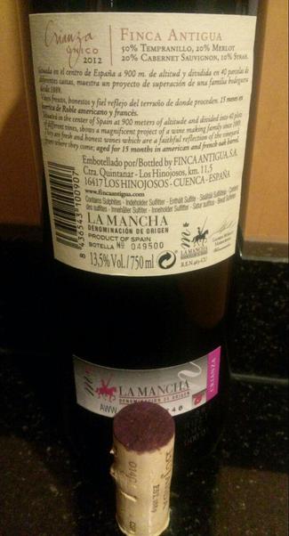 Finca Antigua Crianza Único 2012