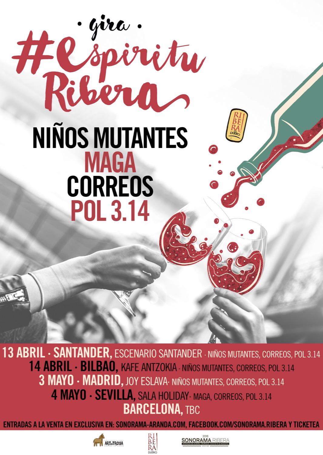 Vino y música española vuelven a las grandes salas nacionales con la gira #espirituribera