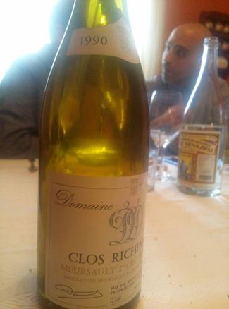 Domaine Henri Darnat Clos Richemont Mersault 1er cru Monopole "Grand Vin de Bourgogne" 1990