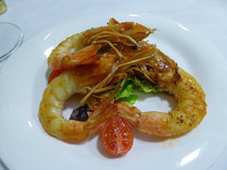 Langostinos a la plancha