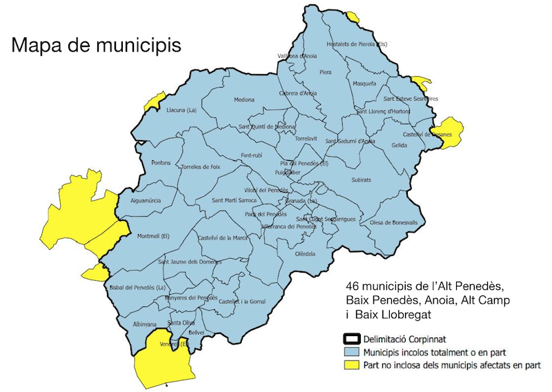 Mapa municipis col