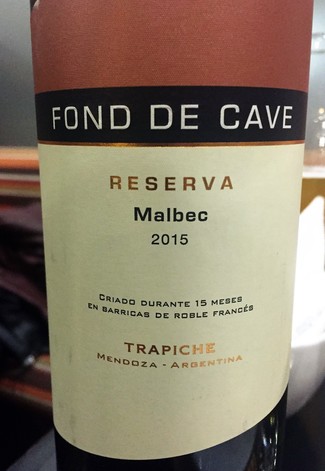 Font de Cave Malbec reserva 2015