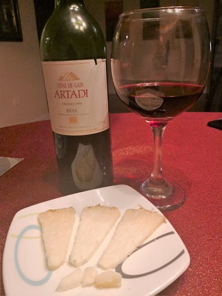 Con el queso curado