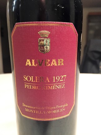 Alvear Px Solera 1927