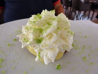 Tartaleta de muselina de limón. 