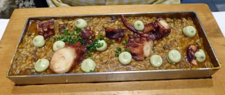 Arroz de sepia y pulpo de roca