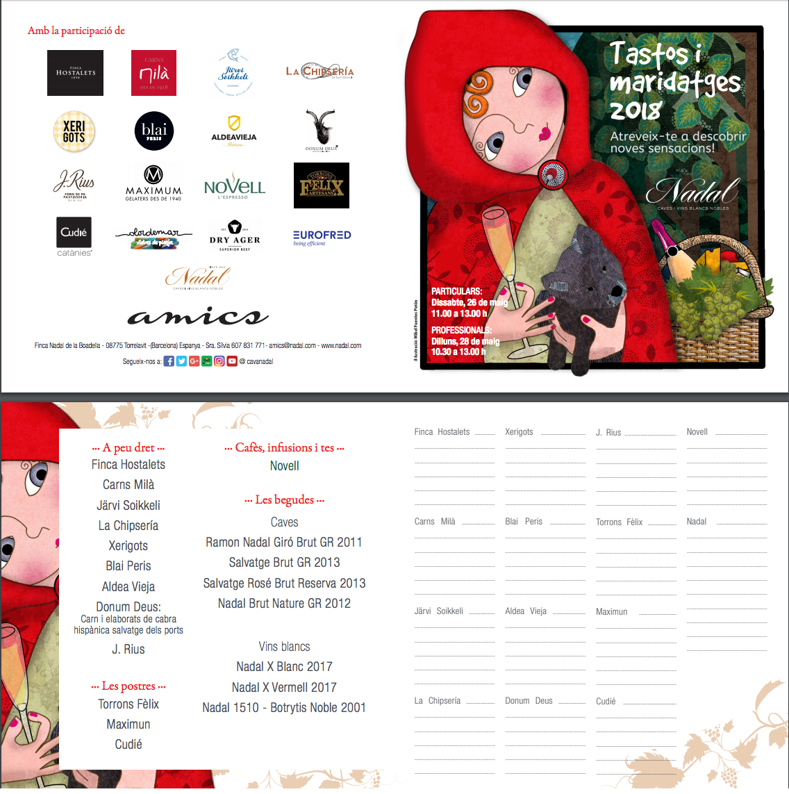 Una quincena de marcas de producto gourmet para maridar los vinos y cavas de Nadal.