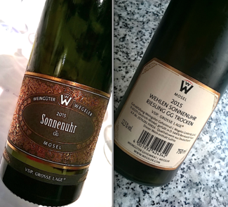 Weingut Wegeler "Wehlen Sonnenuhr" Riesling GG Trocken 2015