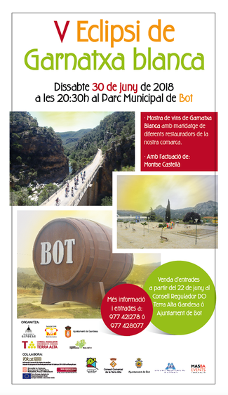 La DO Terra Alta celebra la V Edició de L'Eclipsi de garnatxa blanca