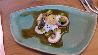 Ensalada de pepino y pulpo encurtido Tsukiji