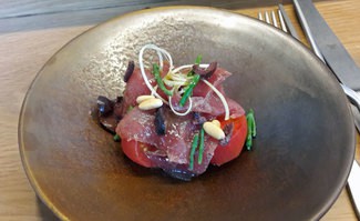 "Esqueixada" de atun rojo del meditrrraneo