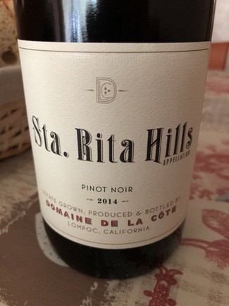 Domaine de la Côte Sta. Rita Hills pinot noir 2014